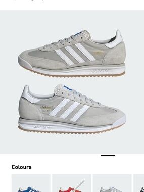 adidas SL 72 RS Classic Runners in Light Gray & White